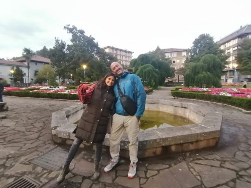 Luis Miguel y su mujer