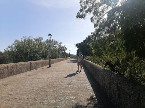 Crossing the bridge to the city