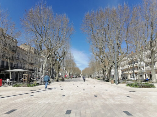 Avenue leading to the square