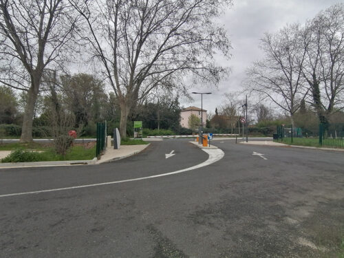 Entrance to the area