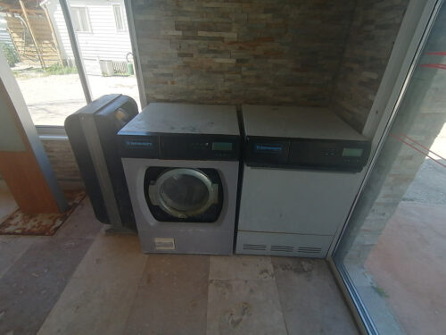 Broken washing machine and dryer