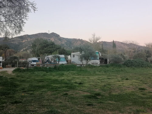 View of the motorhome area 