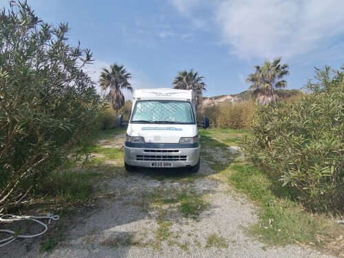 Nuestro sitio justo a la entrada