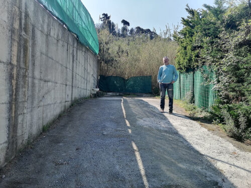 Zona para vaciar el agua