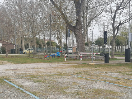 Entrance to the area