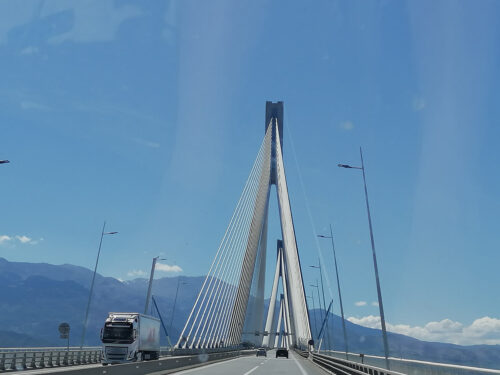 Crossing the bridge
