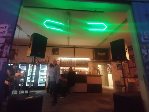 At the bar