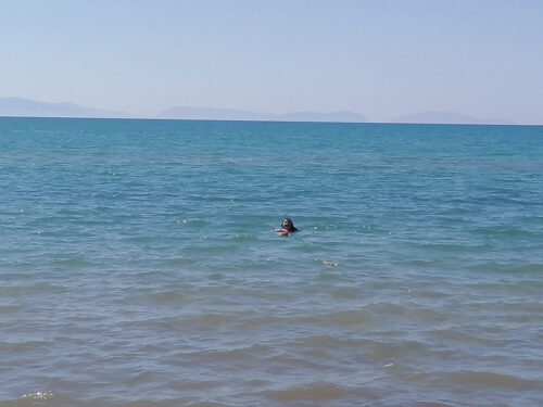 Me enjoying the sea