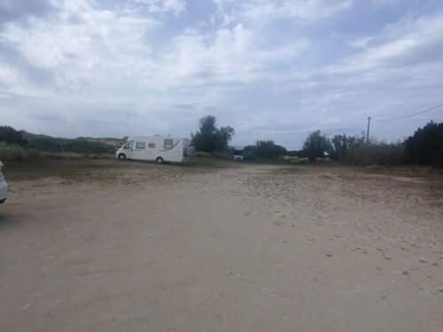 Aparcamiento en la playa