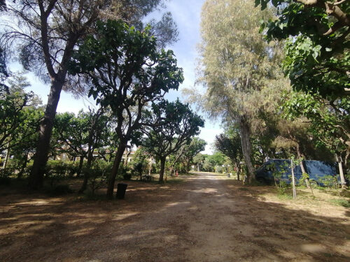 Entrance to the campsite area