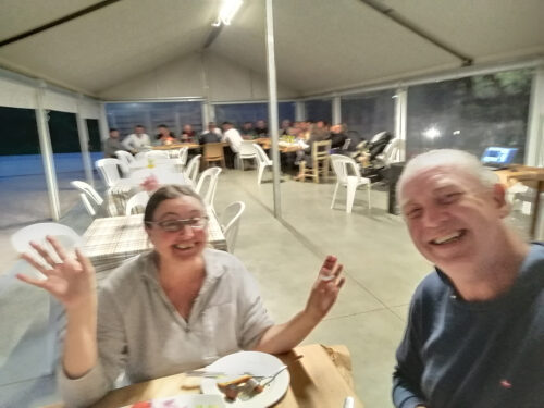Disfrutando la comida