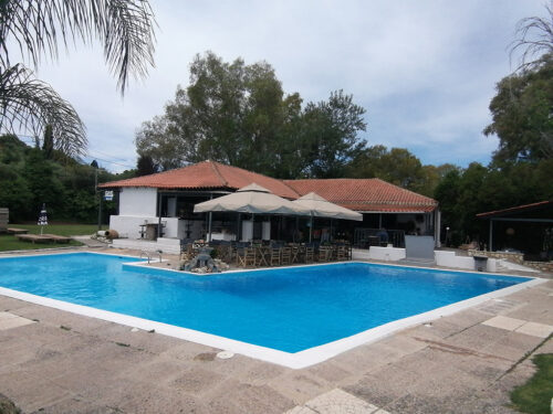Piscina y bar