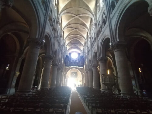Interior of the church