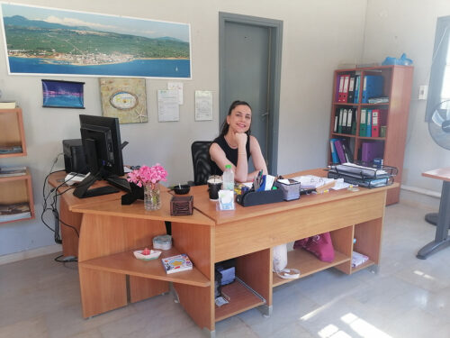 La recepcionista super maja
