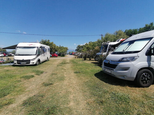 Entrada al área de autocaravanas