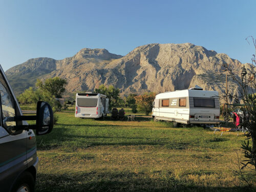 Vista de la montaña desde nuestra parcela
