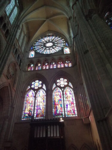 Medieval stained glass windows