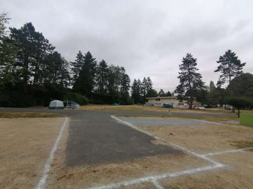 View of the pitches next to ours