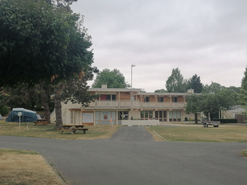 Reception and hostel