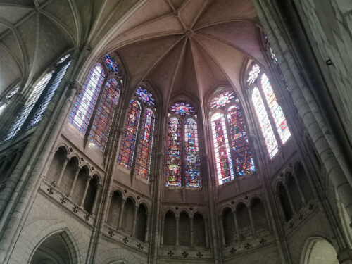 Medieval stained glass windows