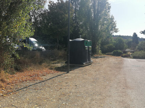 Glass recycling bins