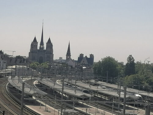 View of the cathedral on our way to the city centre
