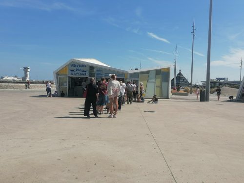French fry sandwich stall