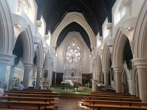 Interior of the church