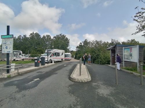 Entry and exit of the area