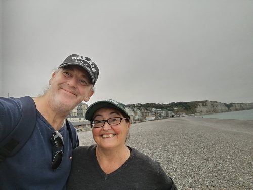 At the beach